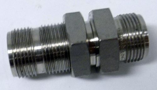 Swagelok stainless 1/2&#034; compression straight male bulkhead bulk head fitting for sale
