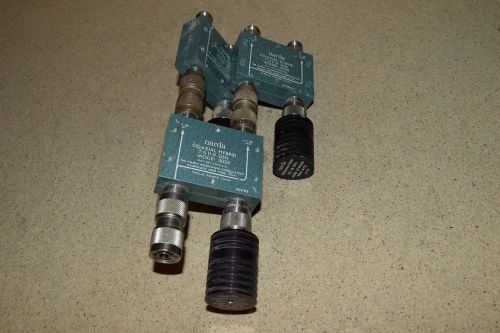 NARDA COAXIAL HYBRID 7.0-11.0 GHZ MODEL 3035 COUPLERS  INCLUDES THREE AS SHOWN