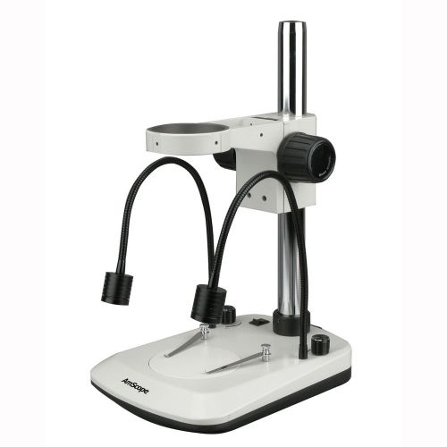 Microscope Table Stand With Built In Dual Gooseneck Illuminator With Focusing Ra