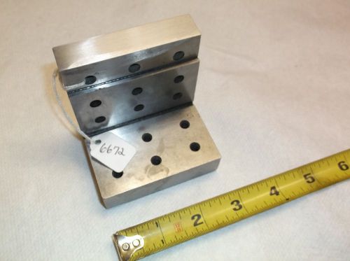 Machinist Tool Steel Knee 2-15/16&#034; x 2-7/16&#034; x 3-3/32&#034;, (23) 1/4-20 Tapped Holes
