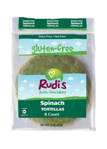 Rudis bakery gluten free spinach tortillas, 9 oz for sale