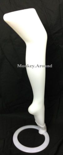 Women Female Mannequin Foot Leg Sock Hosiery Display Form 29&#034; Tall White New