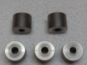 1-1/4&#034; od x .395 id steel spacer / bushing 1&#034; long for sale