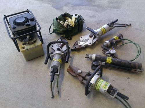 Phoenix Rescue Equipment Jaws of Life Set &amp; Hydraulic Pump!