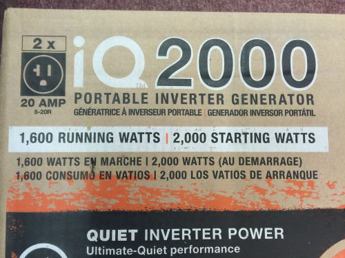 *BRAND NEW* Generac iQ2000 2000 Watt Portable Inverter Generator - FAST SHIPPING