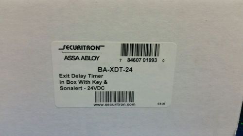 Securitron BA-XDT-24 Exit Lock Delay Timer in Box With Key &amp; Sonealert 24VDC