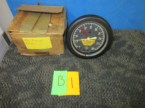 ACCO HELICOID GAUGE 0-30 PSI AIR PRODUCTS USA MILITARY SURPLUS 4.5&#034; 1/2&#034; NPT NEW