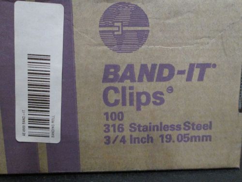 AE4569 BAND-IT CLIP, 316 STAINLESS STEEL, 3/4&#034; (100 PER BOX)