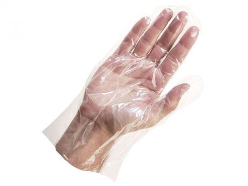 Multi-Purpose Disposable Hand Gloves Polythene Embossed Protect 100 200 300 400