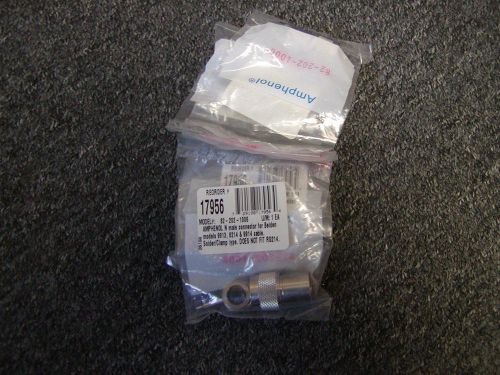 Amphenol n male connector for belden models 9913,8214,9914 cable. new for sale