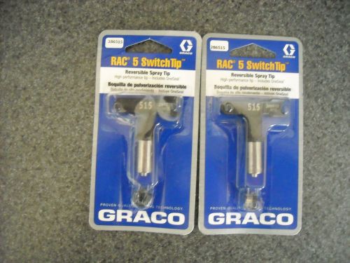 Graco 286515 RAC 5 Reversible switch tip for Airless Paint Spray Guns. Lot of 2