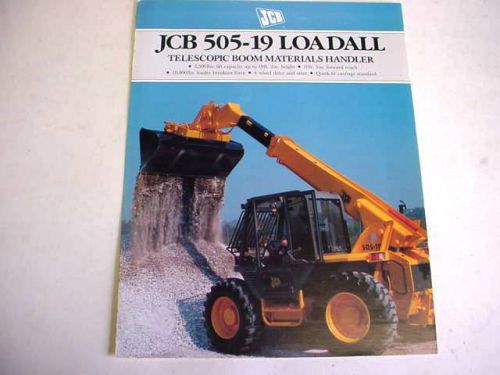 JCB 505-19 Loadall Forklift 6 Pages,1990 Brochure                              #