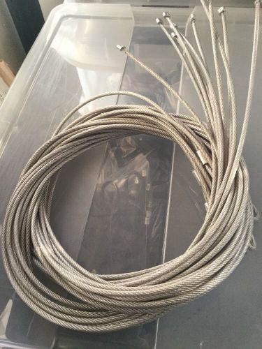 10 Silver Loop Wire Cable Lanyard for use EAS Tags to Prevent Shoplifting 10ft
