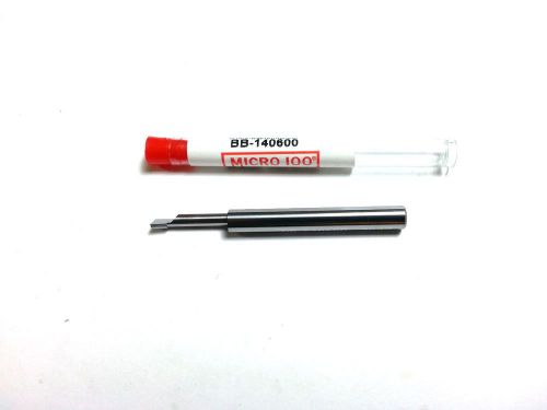 Micro 100  .140 x  .600&#034; Depth Carbide Grooving Boring Bar Tool (P 476)