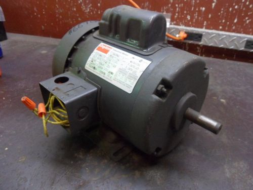 Dayton 1/3 hp industrial motor #66709j fr:56 volts:115/230 rpm:1140 ph:1 used for sale