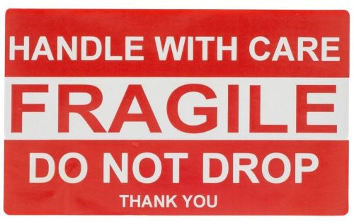 20 2x3 handle with care / fragile / do not drop label sticker 2 x 3 for sale