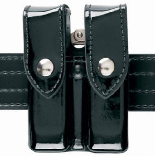Safariland 72-83-2 black plain chrome top flap mag/cuff pouch h&amp;k usp 9mm .40 for sale