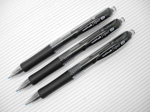 6pcs UNI-BALL UM-152 0.5mm retractable roller ball pen Black smooth(Japan)