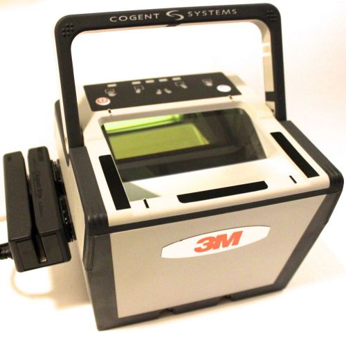 New 3m cogent systems cs500e livescan fingerprinting machine device w/ notebook for sale