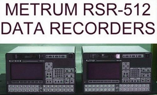 METRUM RSR512 IRIG CASSETTE DATA RECORDER