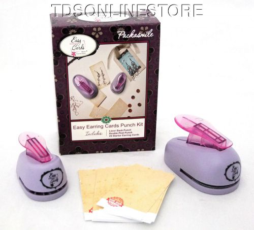 Easy Earring Punch Kit For Earring Cards -Two Hole &amp; Leverback w Cards