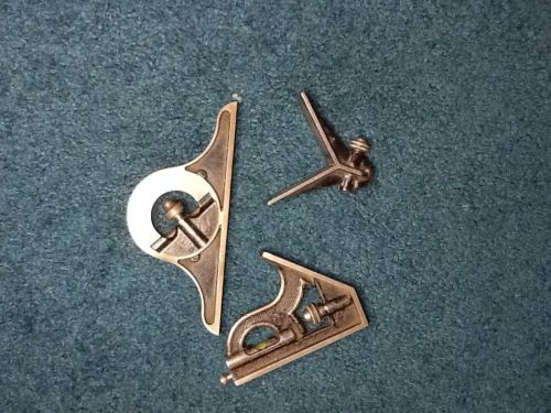Union Tool Co. Combination Square Set with Protractor and Center Heads NO Rule