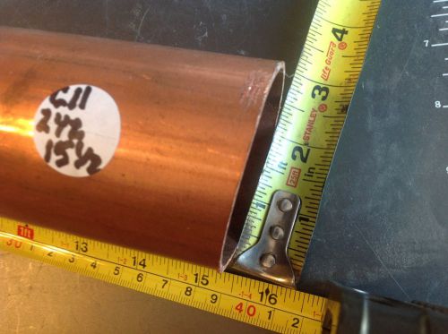 Cerro copper pipe 2 1/2&#034; diameter x 15 1/2&#034; in length l - nfs 61 unused c11 for sale