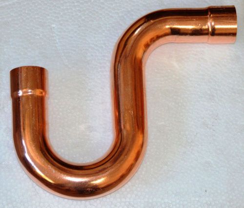 Copper 5/8&#034; NOM. Plumbing P-Trap Fitting,,,7) Just $ 12.50 Ea. FREE SHIP
