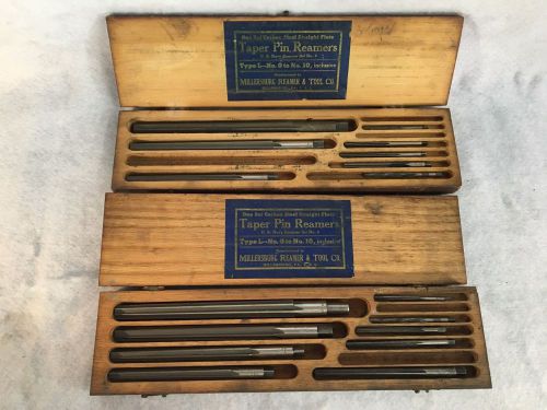 Vintage Sets of Millersburg Reamer &amp; Tool Taper Pin Reamers US Navy Set No. 4