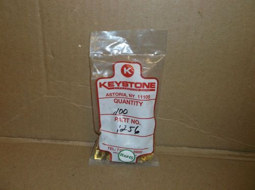 QTY 100) 1256 Keystone Electronics NEW In Box 1/8&#034; Terminals PC Disconnect Tab