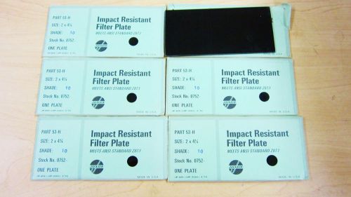 5 PACKS OF JACKSON IMPACT RESISTANT FILTER PLATES -SHADE 10 #53-H -NEW!!