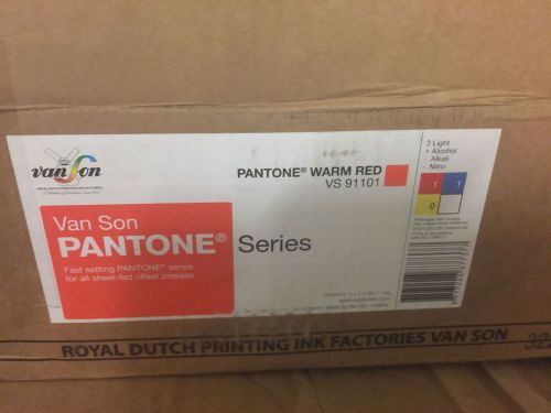 VS91101 - Pantone Warm Red - Vanson Pantone Series Inks - 1kg 2.2LBS  QTY 6