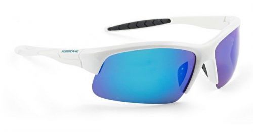 Hurricane HUR-PLR2 Polarized Sunglasses White Frame/Blue Lenses