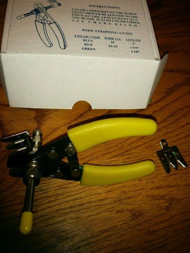 Jonard jic-4473 wire stripper and cutter with adjustable strip-off length nib for sale