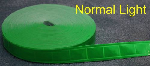 50-yard light green gloss sew on reflective tape pvc 1&#034; for sale