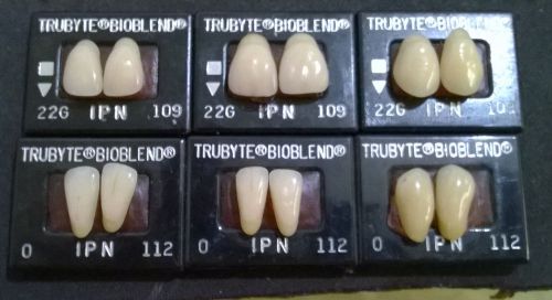 Trubyte Bioblend IPN Upper 22G-109/Lower O-112 Anterior Mould  Dental Teeth