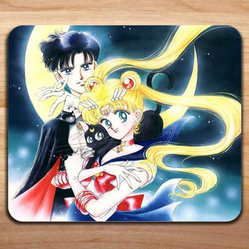 New Sailor Moon and Tuxedo Mask Cute Black Cat Luna Sweet Mousepad Mouse Pad Mat