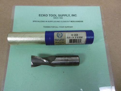 HIGH SPEED END MILL 15/16&#034;DIAx7/8&#034;SH KEYWAY TOLERANCE 2FLUTE MELIN USA NEW$8.55