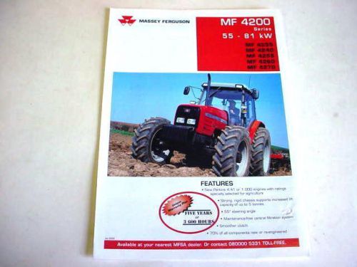 Massey Ferguson 4200 Farm Tractor, 2000, 4 Pages, Brochure                     #