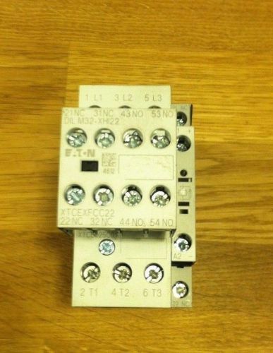 EATON CUTLER-HAMMER XTCE025C01 CONTACTOR W/ XTCEXFCC22