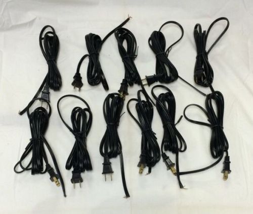 Lot of eleven (11) brand new electrical wire cord male plug ends hobbies wiring for sale