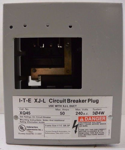 SIEMENS / ITE XJ-L Circuit Breaker Plug XQ45 50a Max 240v 3P 4W