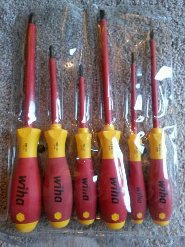 Wiha electrician&#039;s insulated 6 piece screwdriver set 1000v for sale