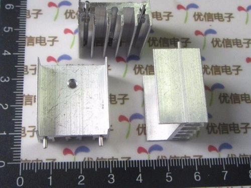 2PCS Silver Aluminum Heatsink 25*24*16MM With Pin for TDA7294 L298 IC Heatsink