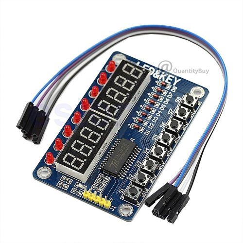 8-Bit Digital LED Tube 8-Bit TM1638 8 Key Display Module for Arduino