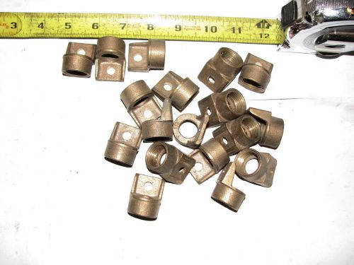 18 regal brass threaded hub for ground clamp 1/2&#034; pipe wire #8 #6 #4 ships free for sale