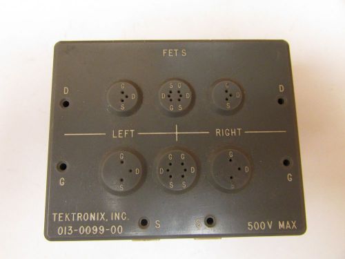 Textronix 013-0099-00 500V Max FET S Test Adapter for Curve Tracer