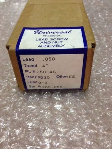 Universal Precision LEAD SCREW AND NUT ASSEMBLY #050-4S