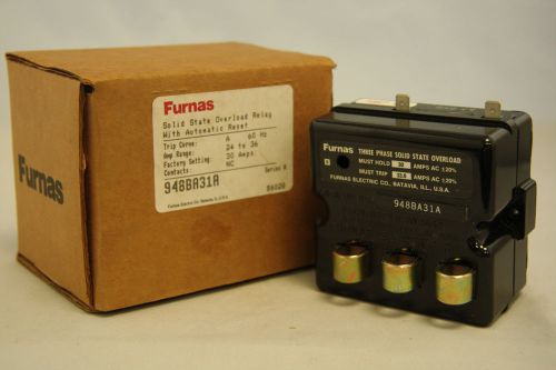 Furnas 948ba31a solid state overload relay 60 hz 24-36 amps 30a fact auto reset for sale