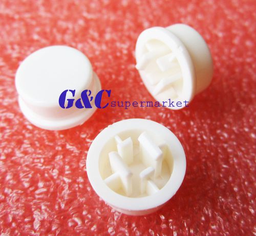 1000pcs White Round Tactile Button Caps For 12x12x7.3mm Tact Switches J4